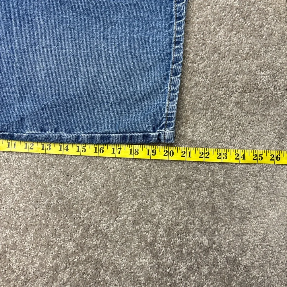 Vintage‎ Y2K Full Blue Denim Jean Shorts Jorts Size 34